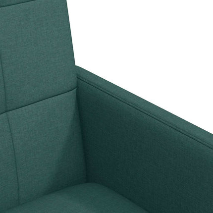 Matstolar med hjul med hjul 2 pcs Mörkgrön 58 x 65 x 94 cm tyg