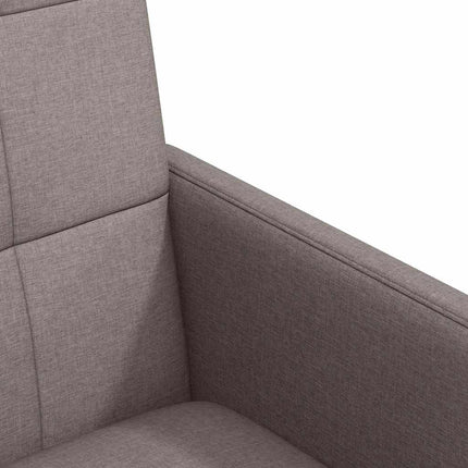 Matstolar med hjul med hjul 2 pcs Taupe 58 x 65 x 94 cm tyg