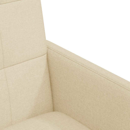 Matstolar med hjul med hjul 2 pcs Kräm 58 x 65 x 94 cm tyg
