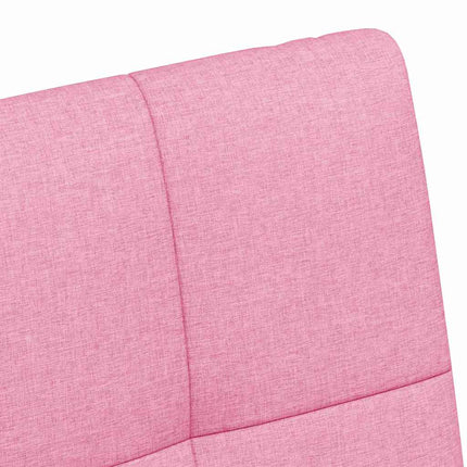 Matstolar med hjul med hjul 2 pcs Rosa 58 x 65 x 94 cm tyg