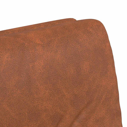 Matstolar med hjul 2 pcs Brun 57 x 67 x 95 cm Konstläder