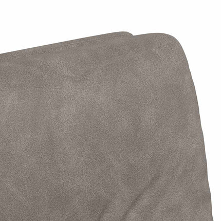 Matstolar med hjul 2 pcs Grå 57 x 67 x 95 cm Konstläder