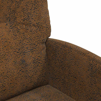 Matstolar med hjul 2 pcs Brun 57 x 67 x 95 cm Faux mockaläder