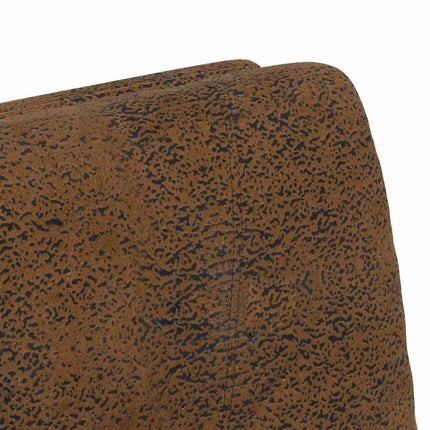 Matstolar med hjul 2 st Faux mockaläder Brun 57 x 67 x 95 cm