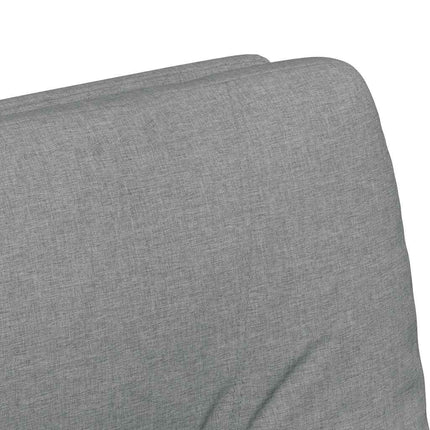 Matstolar med hjul med hjul 2 pcs Ljusgrå 57 x 67 x 95 cm tyg