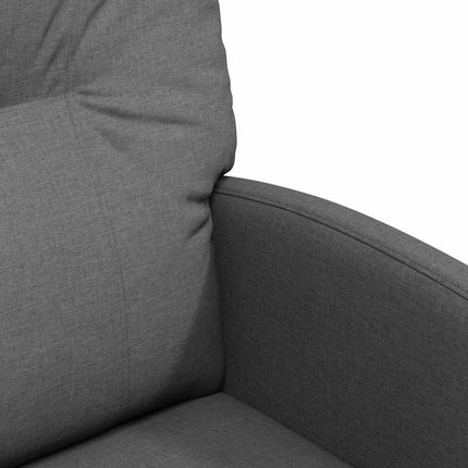 Matstolar med hjul med hjul 2 pcs Mörkgrå 57 x 67 x 95 cm tyg