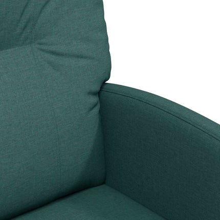 Matstolar med hjul med hjul 2 pcs Mörkgrön 57 x 67 x 95 cm tyg