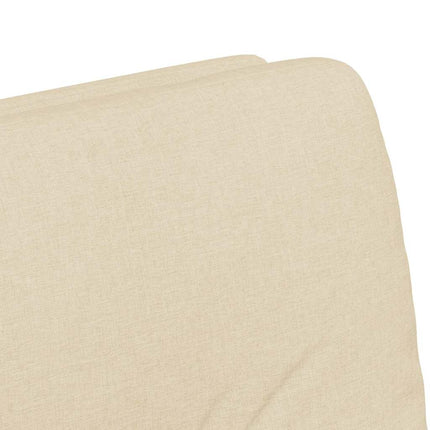 Matstolar med hjul med hjul 2 pcs Kräm 57 x 67 x 95 cm tyg