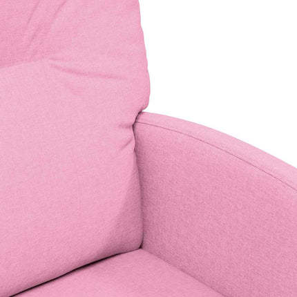 Matstolar med hjul med hjul 2 pcs Rosa 57 x 67 x 95 cm tyg
