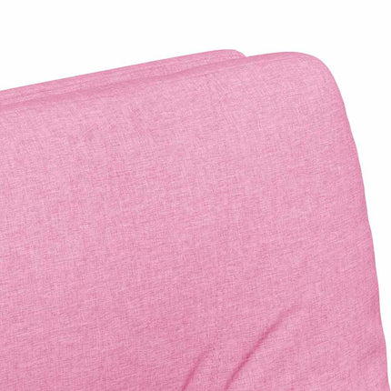 Matstolar med hjul med hjul 2 pcs Rosa 57 x 67 x 95 cm tyg