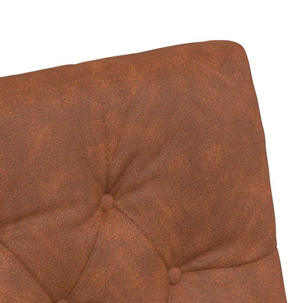Matstolar med hjul 2 pcs Brun 58 x 67 x 97 cm Konstläder