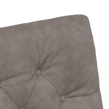 Matstolar med hjul 2 pcs Grå 58 x 67 x 97 cm Konstläder
