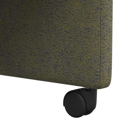Matstolar med hjul med hjul 2 pcs Armégrön 58 x 67 x 97 cm
