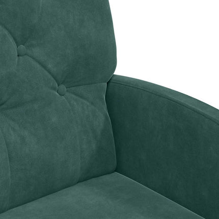 Matstolar med hjul 2 pcs Mörkgrön 58 x 67 x 97 cm Sammet