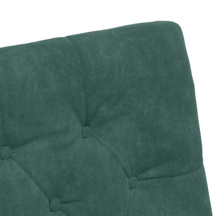 Matstolar med hjul 2 pcs Mörkgrön 58 x 67 x 97 cm Sammet