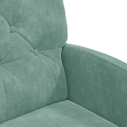 Matstolar med hjul 2 pcs havsgrön 58 x 67 x 97 cm Sammet