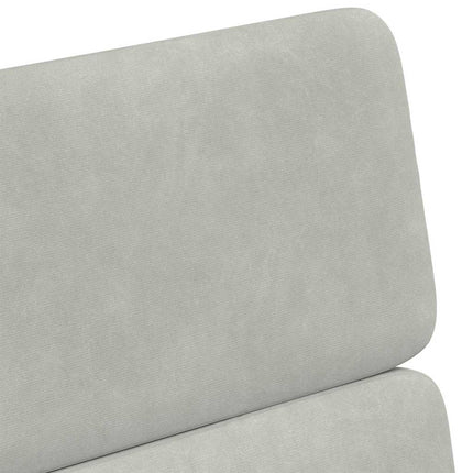 Matstolar med hjul 2 pcs Ljusgrå 58 x 65 x 98 cm Sammet
