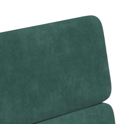 Matstolar med hjul 2 pcs Mörkgrön 58 x 65 x 98 cm Sammet