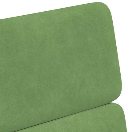 Matstolar med hjul 2 pcs Ljusgrön 58 x 65 x 98 cm Sammet