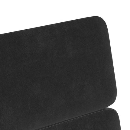 Matstolar med hjul med hjul 2 pcs Svart 58 x 65 x 98 cm Sammet