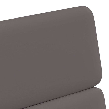 Matstolar med hjul 2 pcs Grå 58 x 65 x 98 cm Konstläder