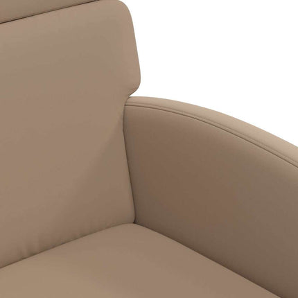 Matstolar med hjul 2 pcs Cappuccino 58 x 65 x 98 cm Konstläder