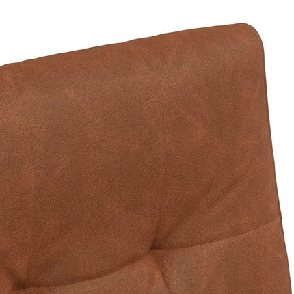 Matstolar med hjul 2 pcs Brun 58 x 67 x 97 cm Konstläder