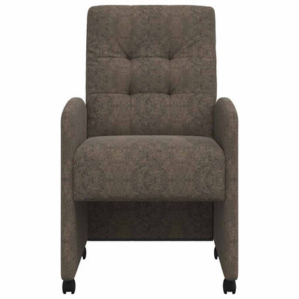Matstolar med hjul med hjul 2 pcs Mörkgrå 58 x 67 x 97 cm
