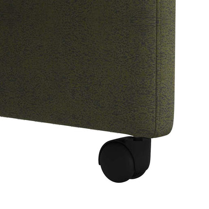 Matstolar med hjul med hjul 2 pcs Armégrön 58 x 67 x 97 cm