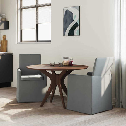Matstolar 2 pcs Mörkgrå 57 x 67 x 95 cm tyg