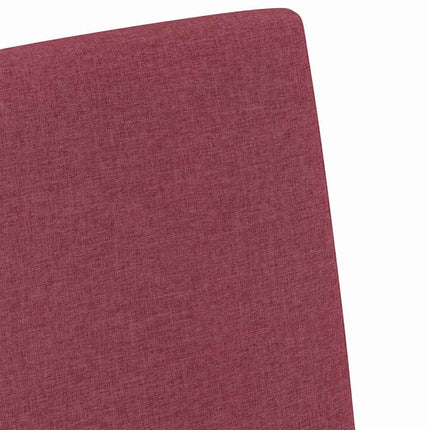 Matstolar 2 pcs Vinröd 57 x 67 x 95 cm tyg