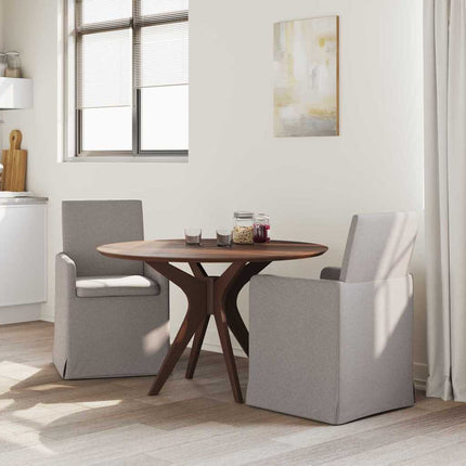 Matstolar 2 st tyg Taupe 57 x 67 x 95 cm