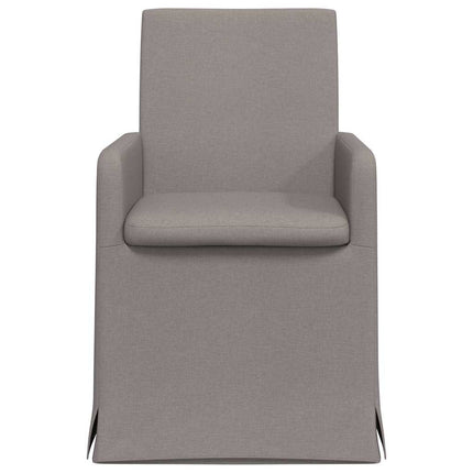 Matstolar 2 pcs Taupe 57 x 67 x 95 cm tyg