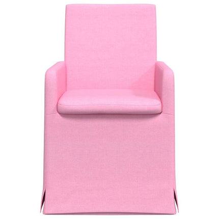 Matstolar 2 st tyg Rosa 57 x 67 x 95 cm
