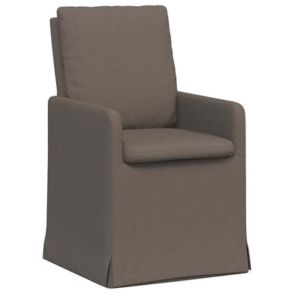 Matstolar 2 st Linne Ljusgrå 57 x 67 x 98 cm