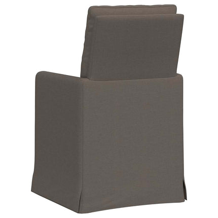 Matstolar 2 st Linne Ljusgrå 57 x 67 x 98 cm
