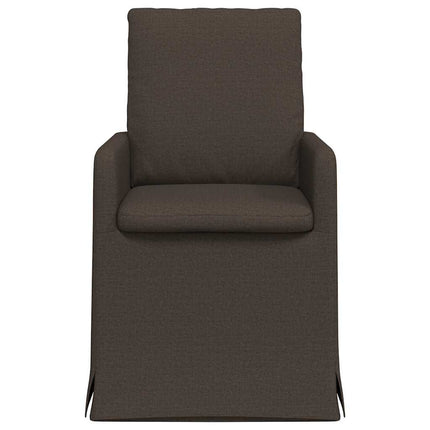 Matstolar 2 pcs Mörkgrå 57 x 67 x 98 cm Linne
