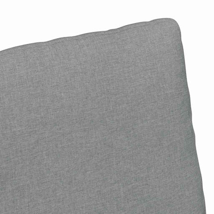 Matstolar 2 pcs Ljusgrå 57 x 67 x 98 cm tyg