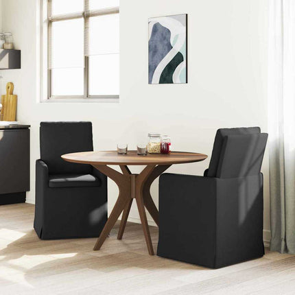Matstolar 2 pcs Svart 57 x 67 x 98 cm tyg