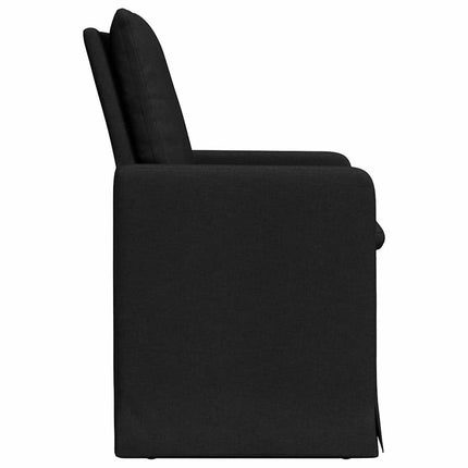 Matstolar 2 pcs Svart 57 x 67 x 98 cm tyg
