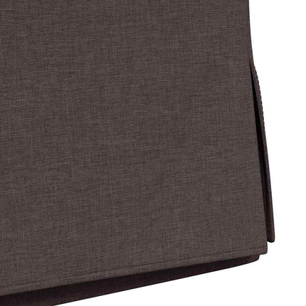 Matstolar 2 pcs Mörkbrun 57 x 67 x 98 cm tyg