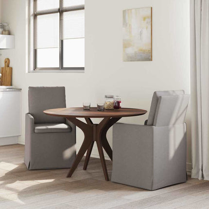 Matstolar 2 st tyg Taupe 57 x 67 x 98 cm