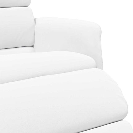 Reclinerfåtölj Vit 98 x 71 x 106 cm PU