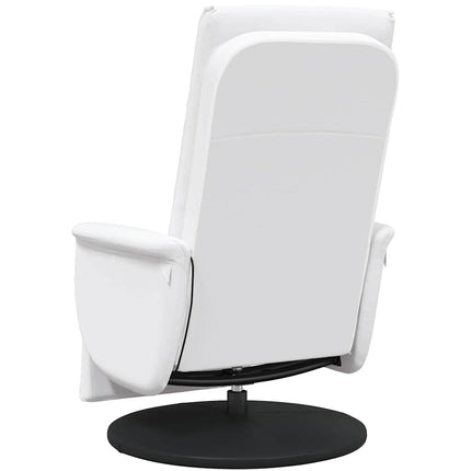 Svängbar massagefåtölj Vit 71 x 90 x 105 cm Konstläder
