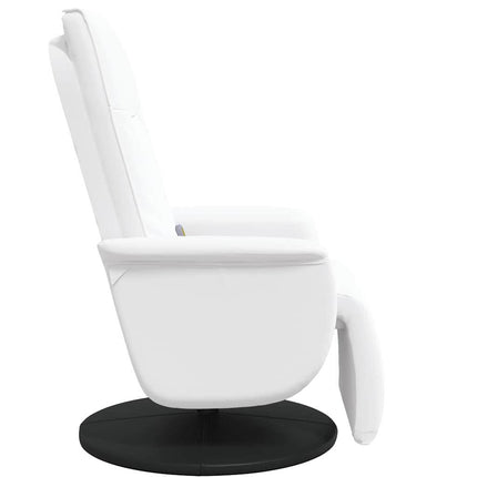 Svängbar massagefåtölj Vit 71 x 90 x 105 cm Konstläder