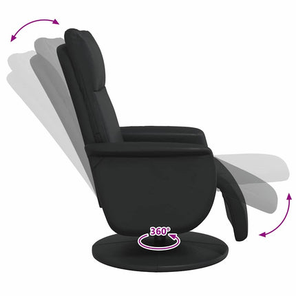 Massagefåtölj Svart Konstläder