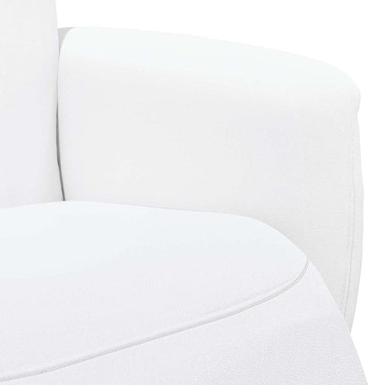 Massagefåtölj Vit Konstläder