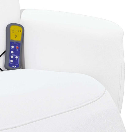 Massagefåtölj Vit 71 x 90 x 105 cm Konstläder