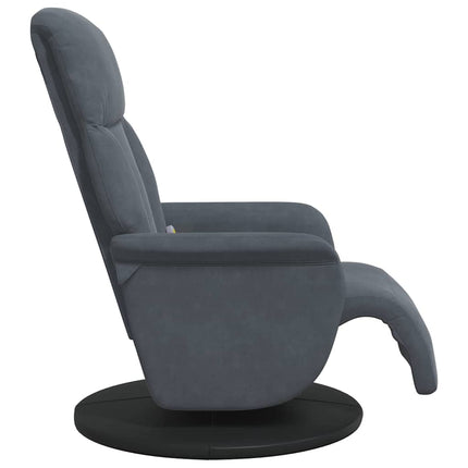 Massagefåtölj Mörkgrå 91 x 71 x 105 cm Sammet
