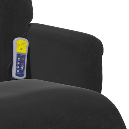 Massagefåtölj Svart 91 x 71 x 105 cm Sammet